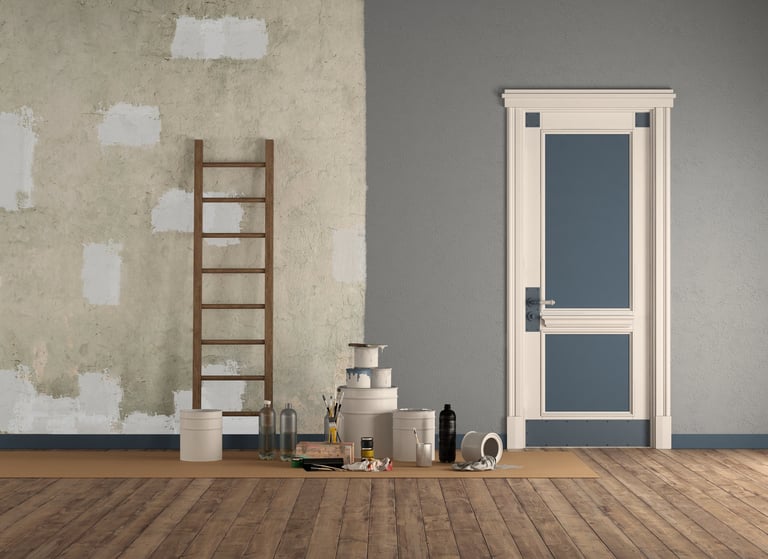 Fresh interior paint finish